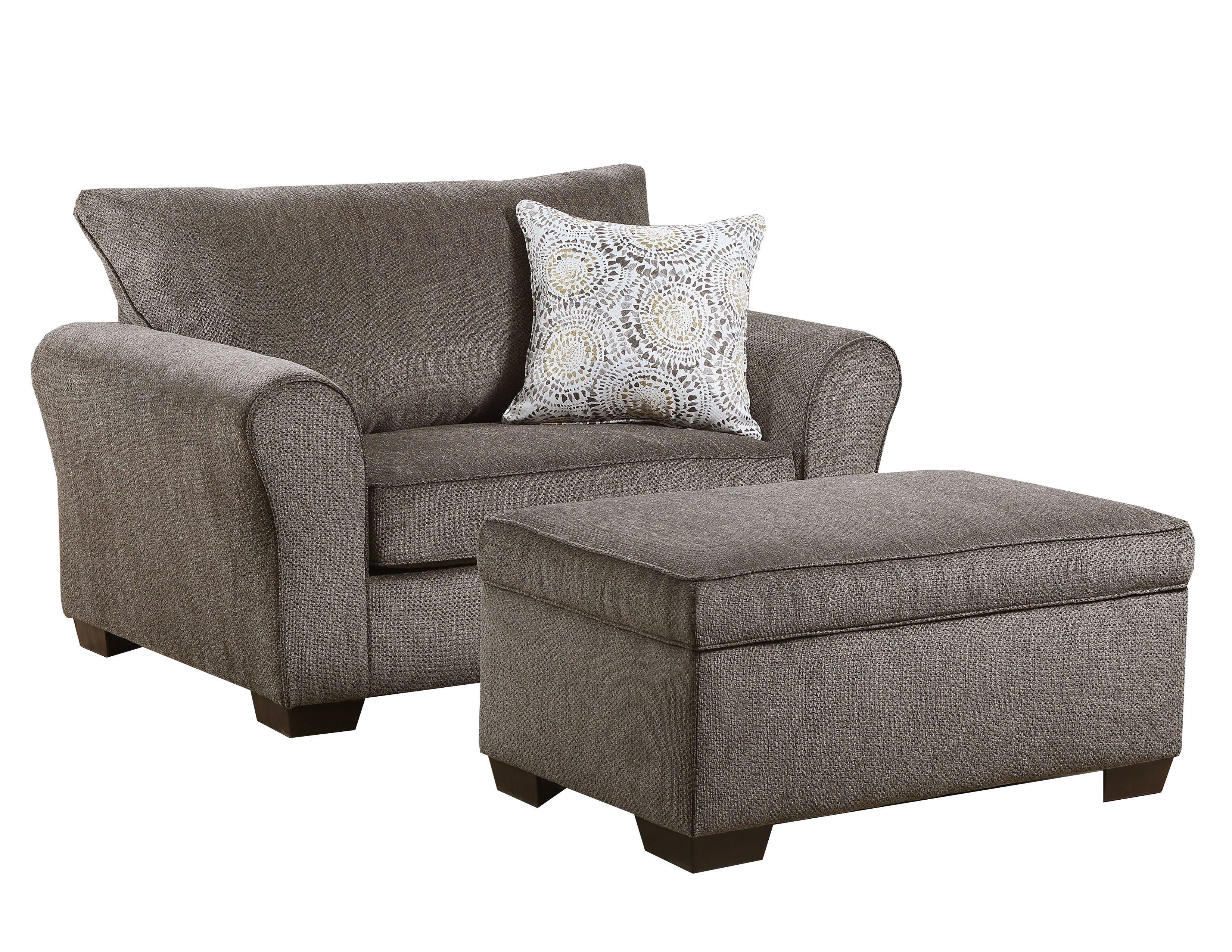 Harlow chair 2024 & ottoman set